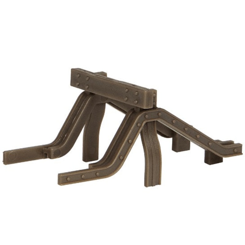 BACHMANN SCENECRAFT 44-0506 RAIL BUILT BUFFER STOPS X 2
