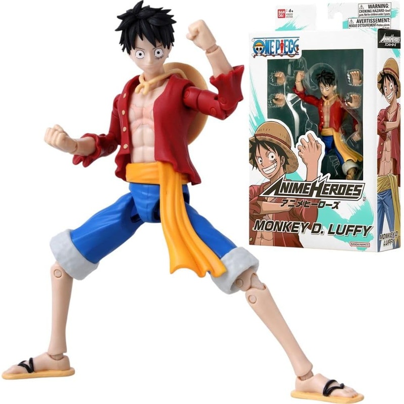 BANDAI 37008 ONE PIECE MONEY D. LUFFY ANIME HEROES FIGURE