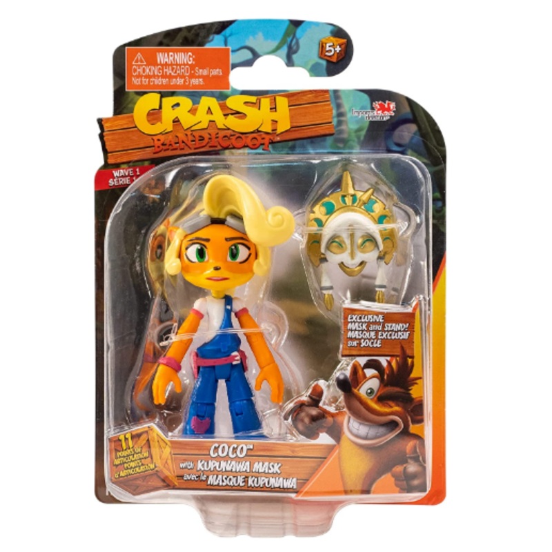 BANDAI HE12300 CRASH BANDICOOT COCO WITH KUPUNA MASK