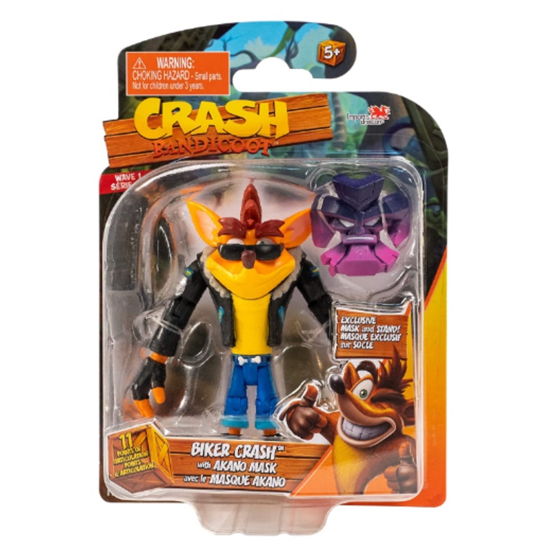 BANDAI HE12331 CRASH BANDICOOT BIKER CRASH WITH AKANO MASK