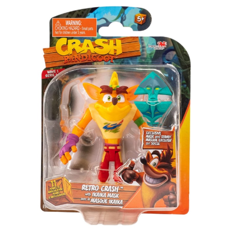 BANDAI HE12348 CRASH BANDICOOT RETRO CRASH WITH IKA IKA MASK