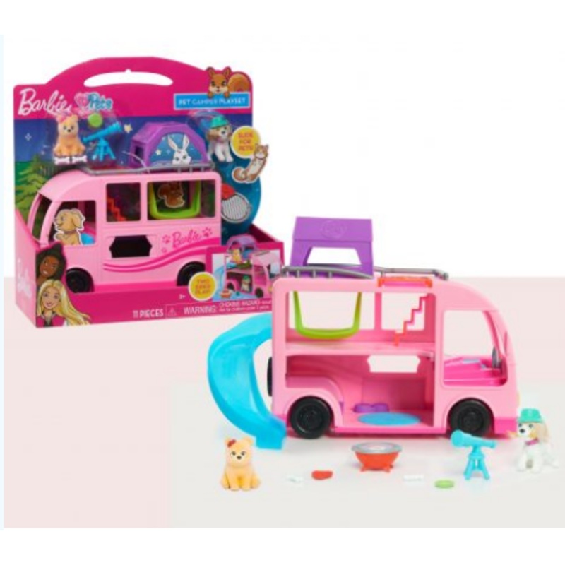 BARBIE 63717 PETS PET CAMPER PLAYSET