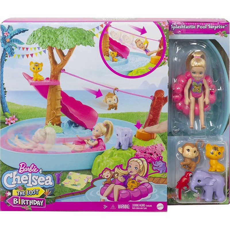 BARBIE GTM85 CHELSEA JUNGLE RIVER PLAYSET