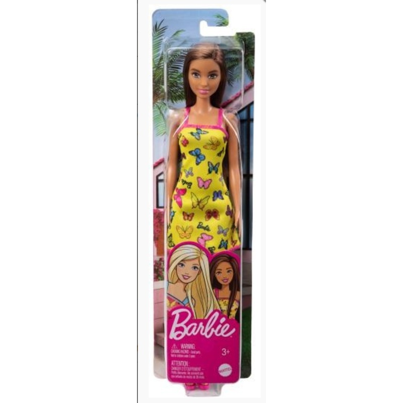 BARBIE HBV08 YELLOW BUTTERFLY DRESS CLASSIC DOLL