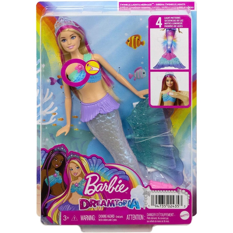 BARBIE HDJ36 DREAMTOPIA TWINKLE LIGHTS MERMAID DOLL
