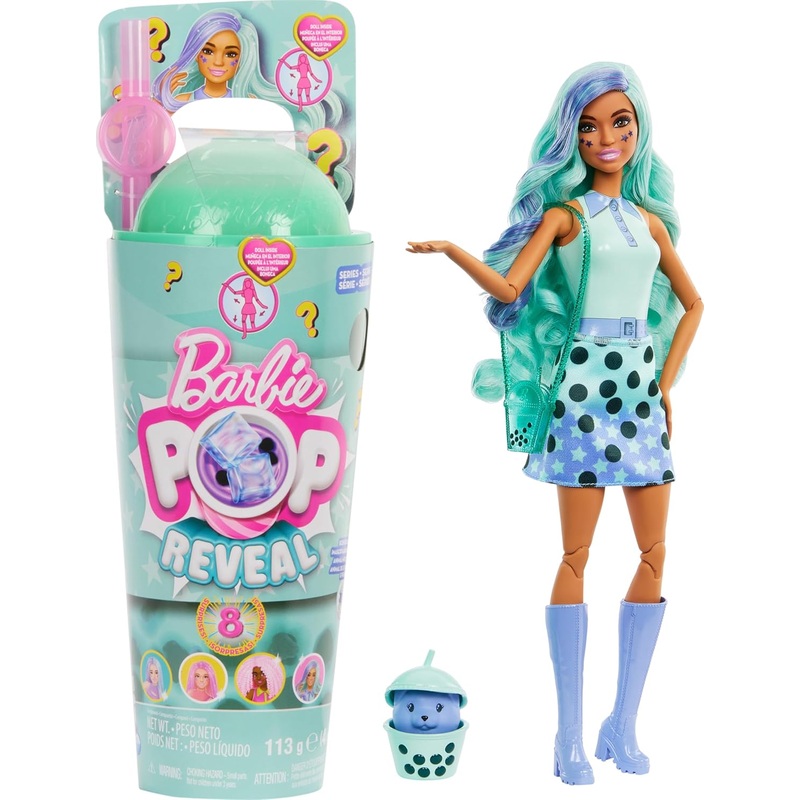 BARBIE HTJ21 POP REVEAL BUBBLE TEA GREEN TEA