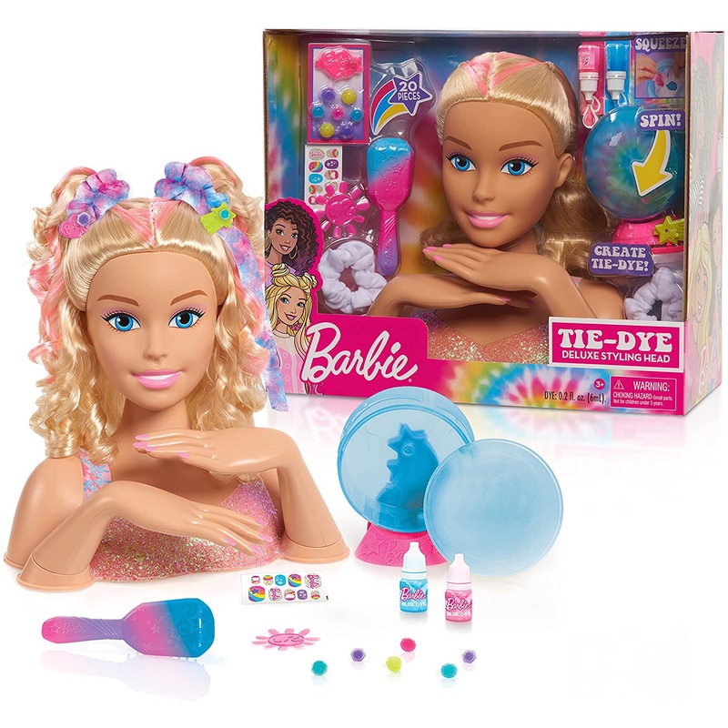 BARBIE JPL63651 DELUXE TIE DYE STYLING HEAD