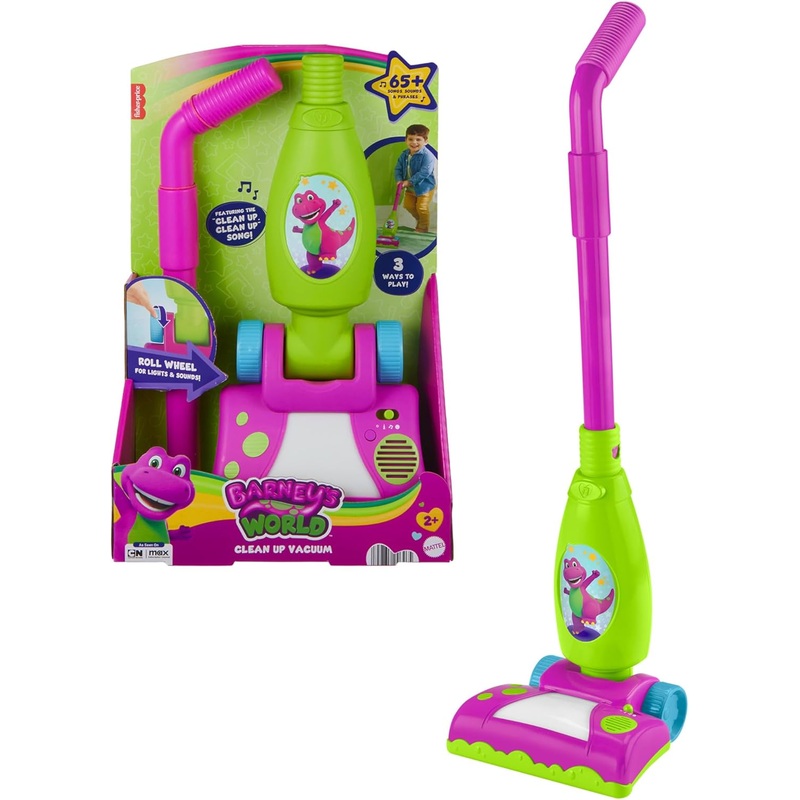 BARNEY'S WORLD HYH03 CLEAN UP VACUUM WITH 65+ SONGS, SOUNDS & PHRASES