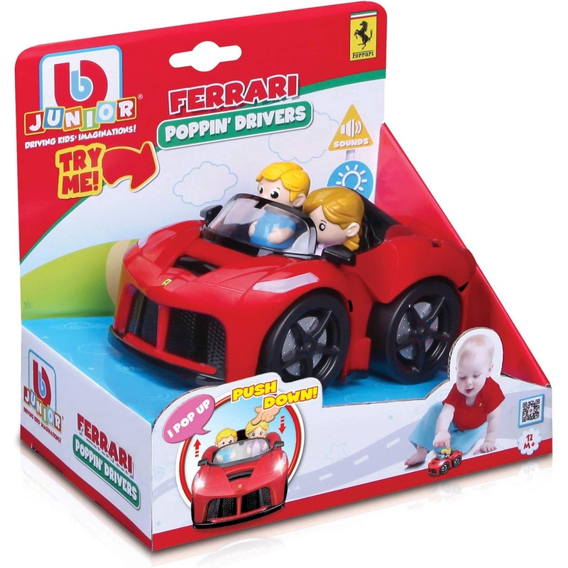BBURAGO JUNIOR 81006 FERRARI POPPIN DRIVERS CAR