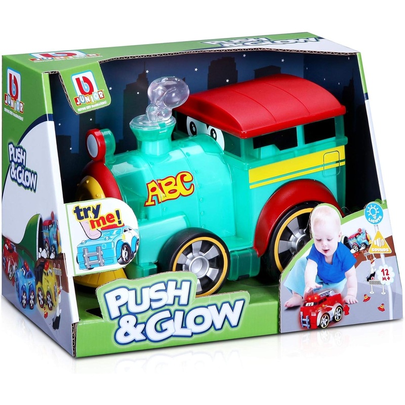 BBURAGO JUNIOR 89005 PUSH & GLOW TRAIN