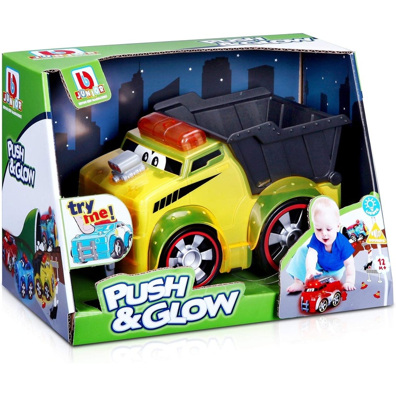 BBURAGO JUNIOR 89007 PUSH & GLOW DUMP TRUCK
