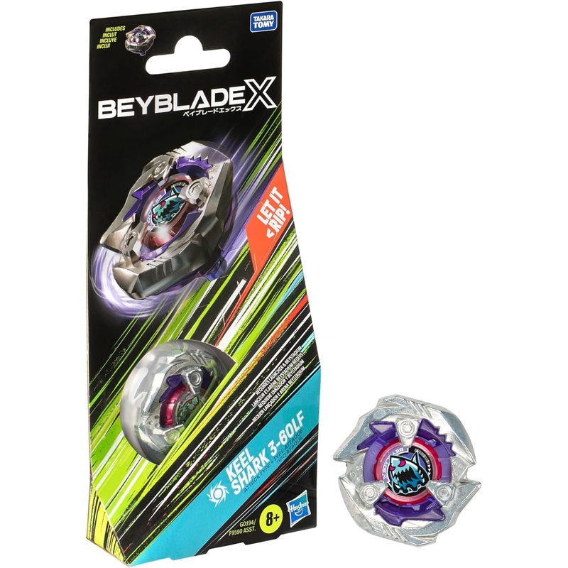 BEYBLADE X G0194 KEEL SHARK 3-60LF TOP BOOSTER PACK
