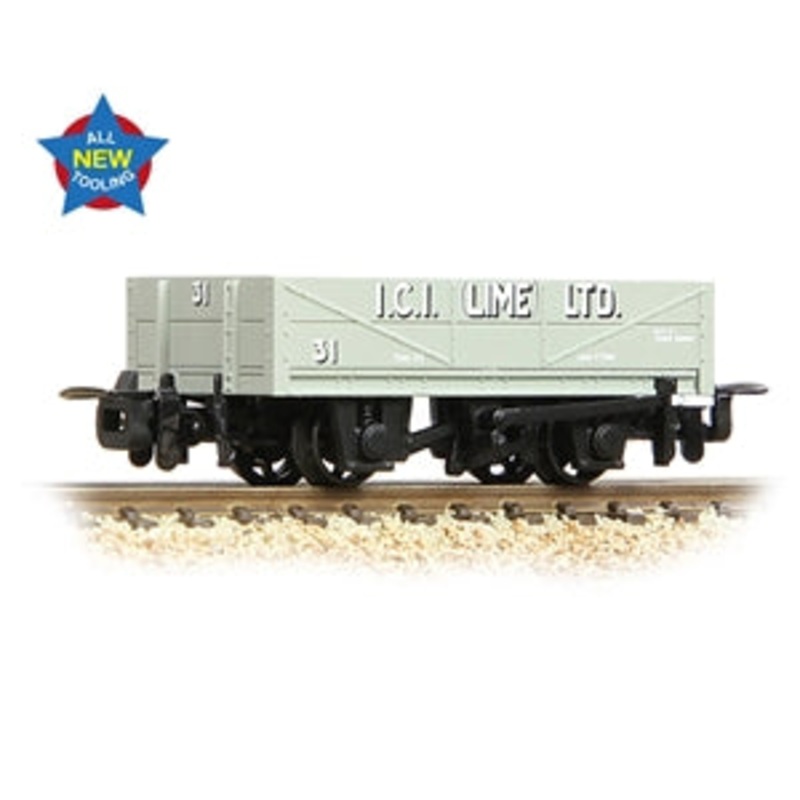 BACHMANN 393-152 RNAD Rebuilt Open Wagon 'ICI Buxton Lime'  OO9 SCALE