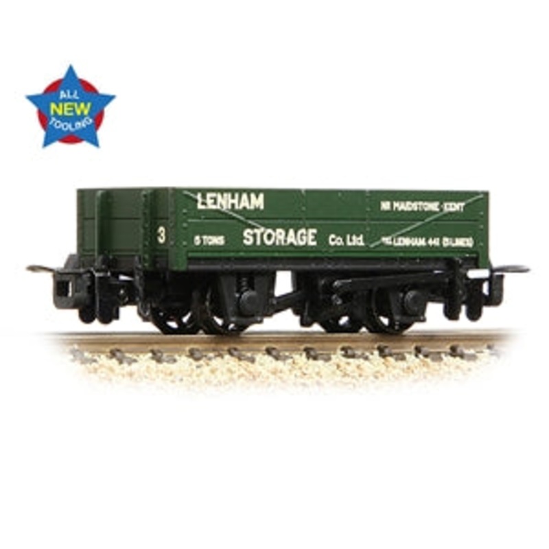 BACHMANN 393-153  RNAD Rebuilt Open Wagon 'Lenham Storage' Green  OO9 SCALE
