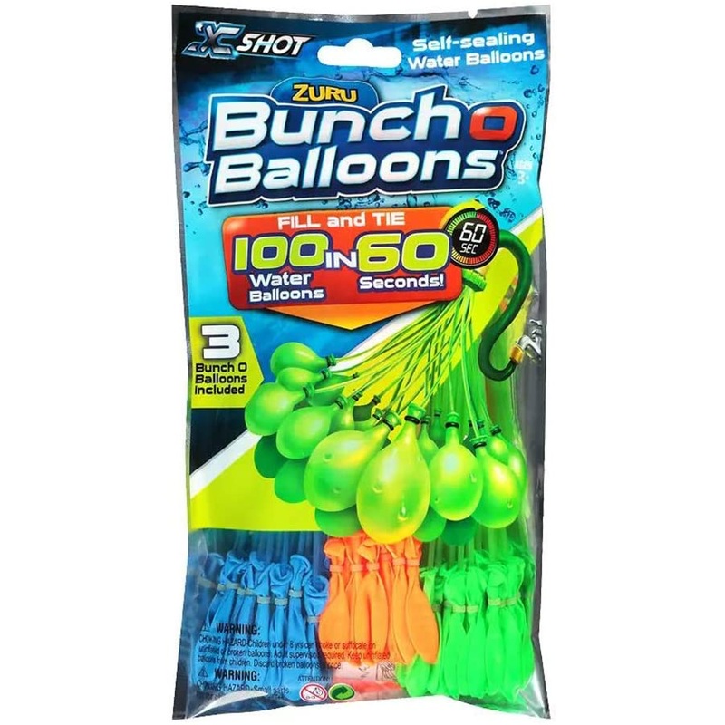 ZURU 1213 WATER BOMB BUNCH OF BALLOONS 100 PACK