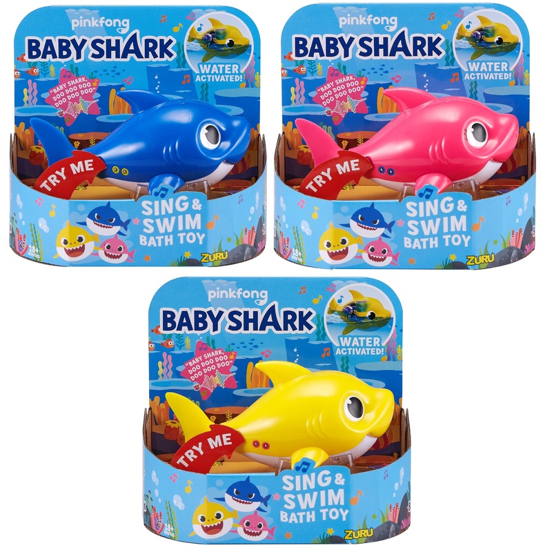 ZURU 25282 BABY SHARK BATH TOY (ASST COLOURS ONE SUPPLIED)