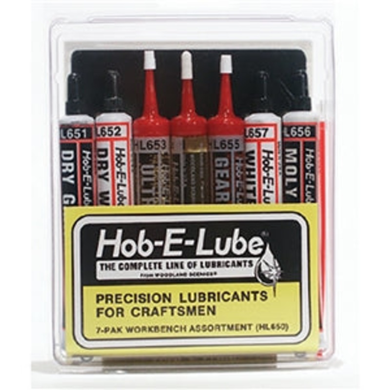 WOODLAND SCENICS WHL650  HOB-E-LUBE 7 PAK WORKBENCH ASSORTMENT  ALL GAUGES