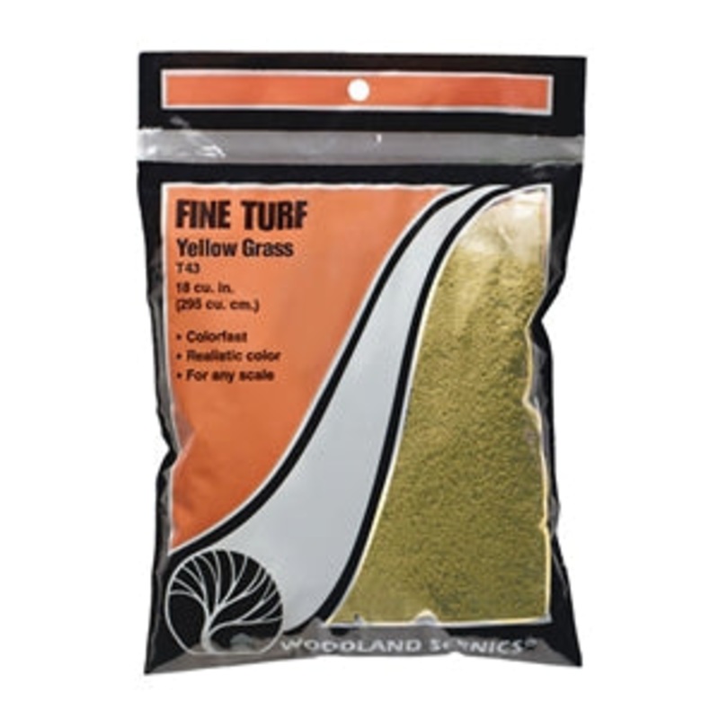 WOODLAND SCENICS WT43 FINE TURF YELLOW GRASS
