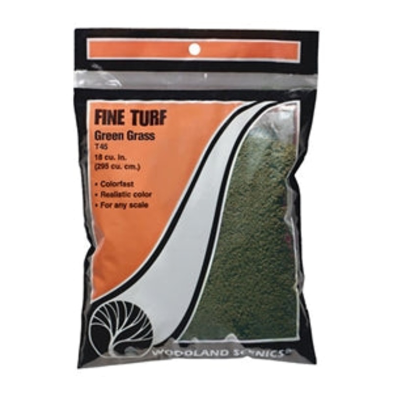 WOODLAND SCENICS WT45 FINE TURF GREEN GRASS