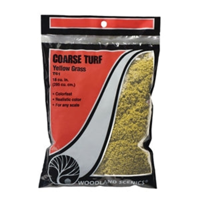 WOODLAND SCENICS WT61 COARSE TURF YELLOW GRASS