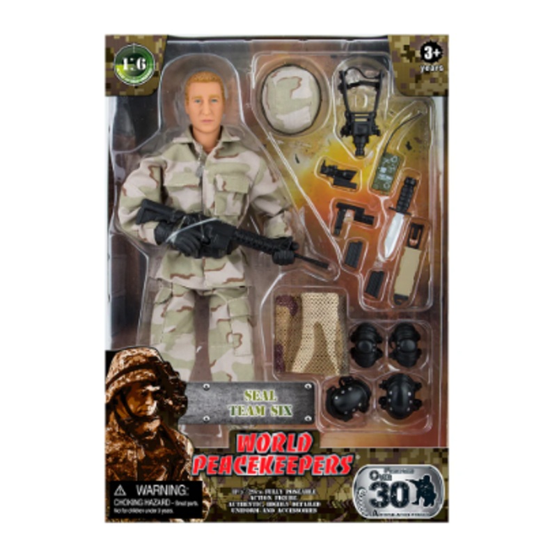 WORLD PEACEKEEPERS 90204 SEAL TEAM SIX ACTION FIGURE
