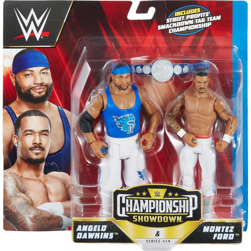 WWE HLL82 CHAMPIONSHIP SHOWDOWN 2 FIGURE PACK ANGELO DAWKINS VS MONTEZ FORD