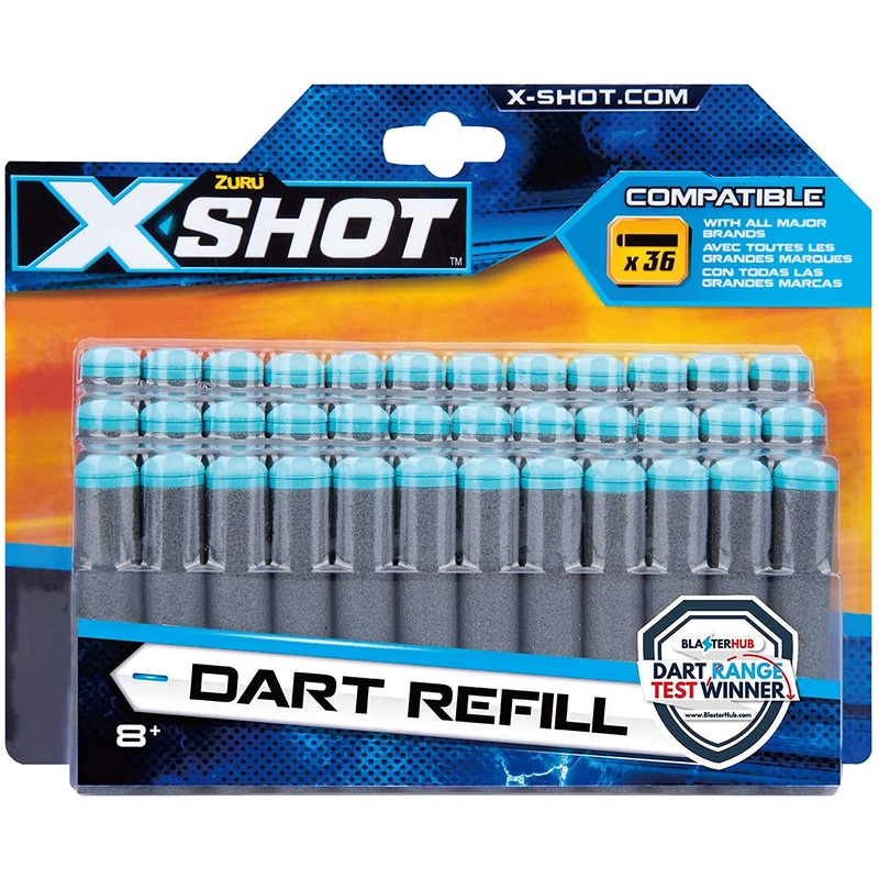 X SHOT 3618 EXTRA AMMO DARTS 36 PCS (FITS MOST MAJOR BRANDS)