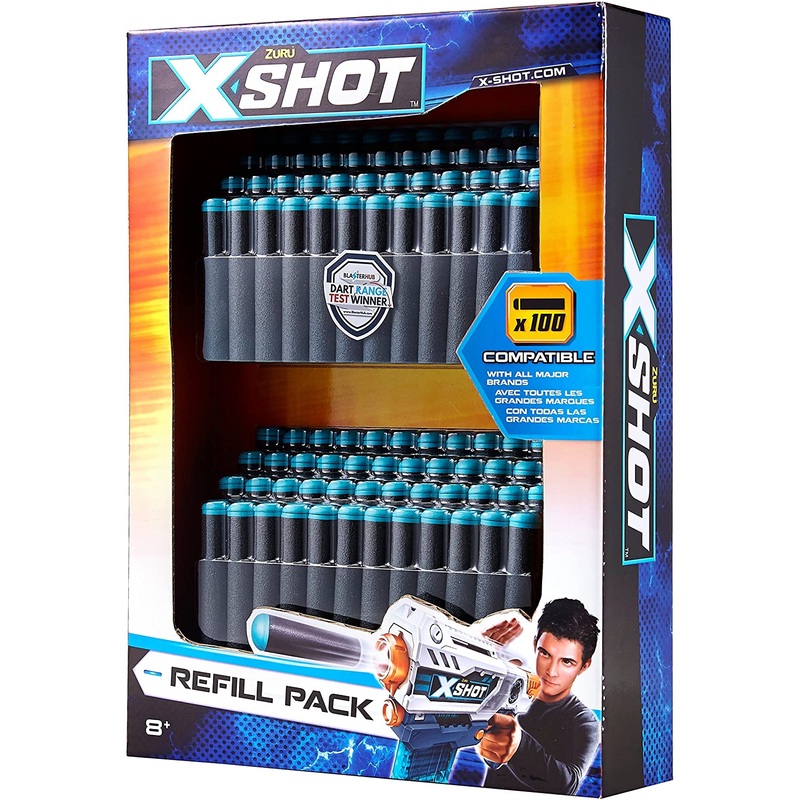 X SHOT 5639 EXTRA AMMO DARTS 100 PCS (FITS MOST MAJOR BRANDS)