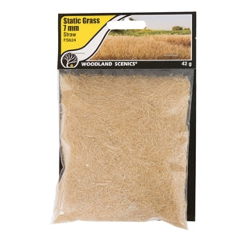 WOODLAND SCENICS FS624 7mm Static Grass Straw