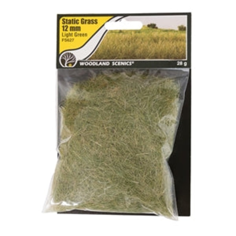 WOODLAND SCENICS FS627 12mm Static Grass Light Green