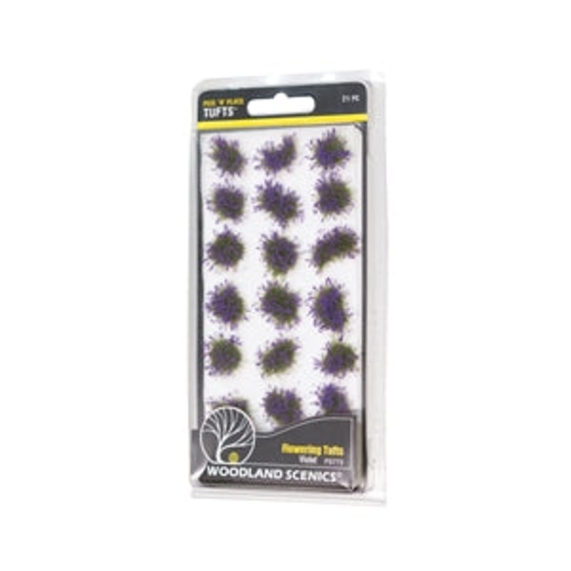 WOODLAND SCENICS FS772 VIOLET FLOWERING TUFTS