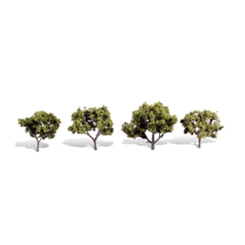 WOODLAND SCENICS TREES  TR3503 2"-3" Classic Early Light (4/Pk)