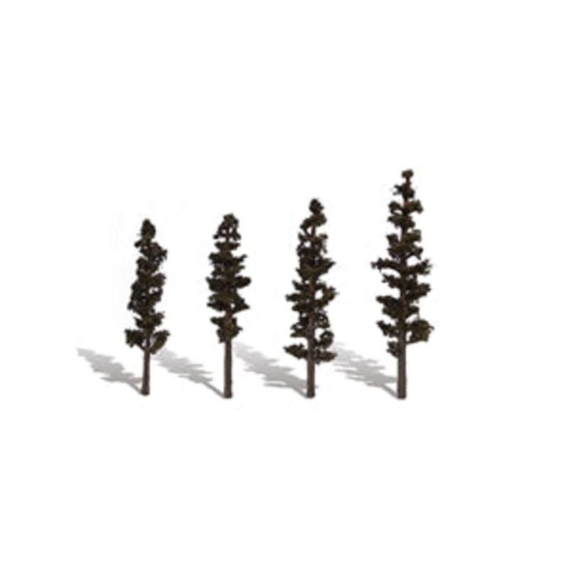 WOODLAND SCENICS TREES  TR3561 4"-6" Classic Standing Timber (4/Pk)