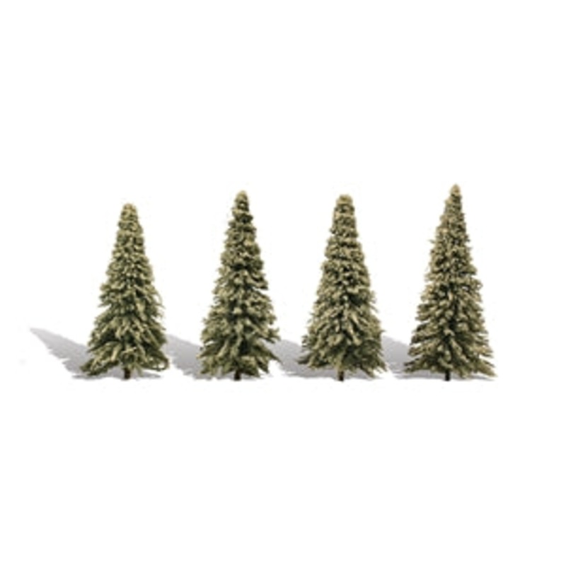 WOODLAND SCENICS TREES  TR3569 3 "-5 " Classic Blue Needle (4/Pk)