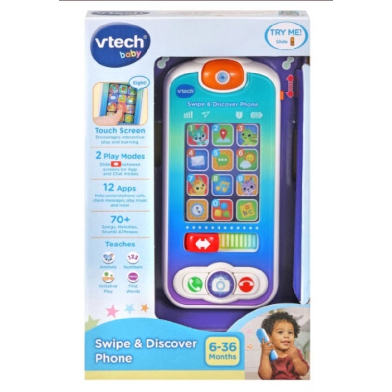 VTECH 537603 SWIPE & DISCOVER PHONE