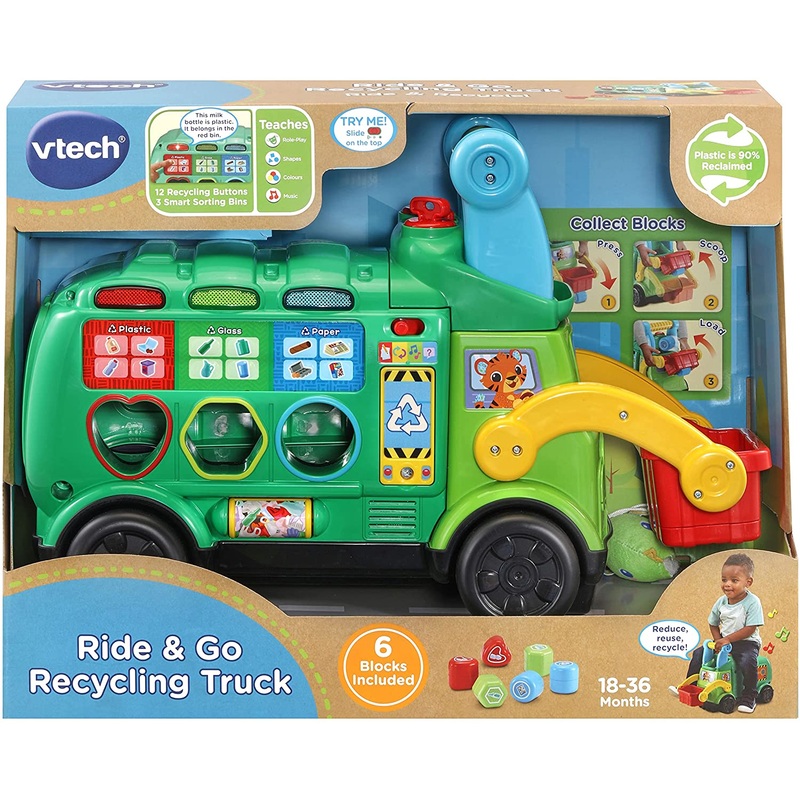 VTECH 541803 RIDE AND GO RECYCLE LORRY