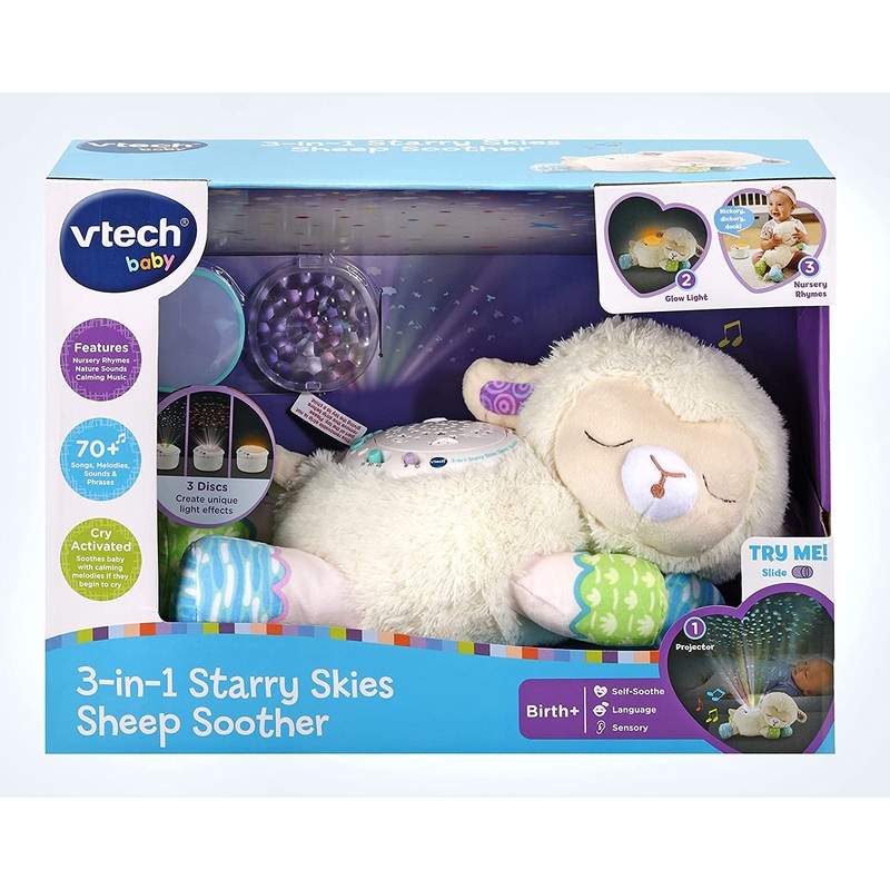 VTECH 550503 3 IN 1 STARRY SKIES SHEEP SOOTHER NIGHT LIGHT