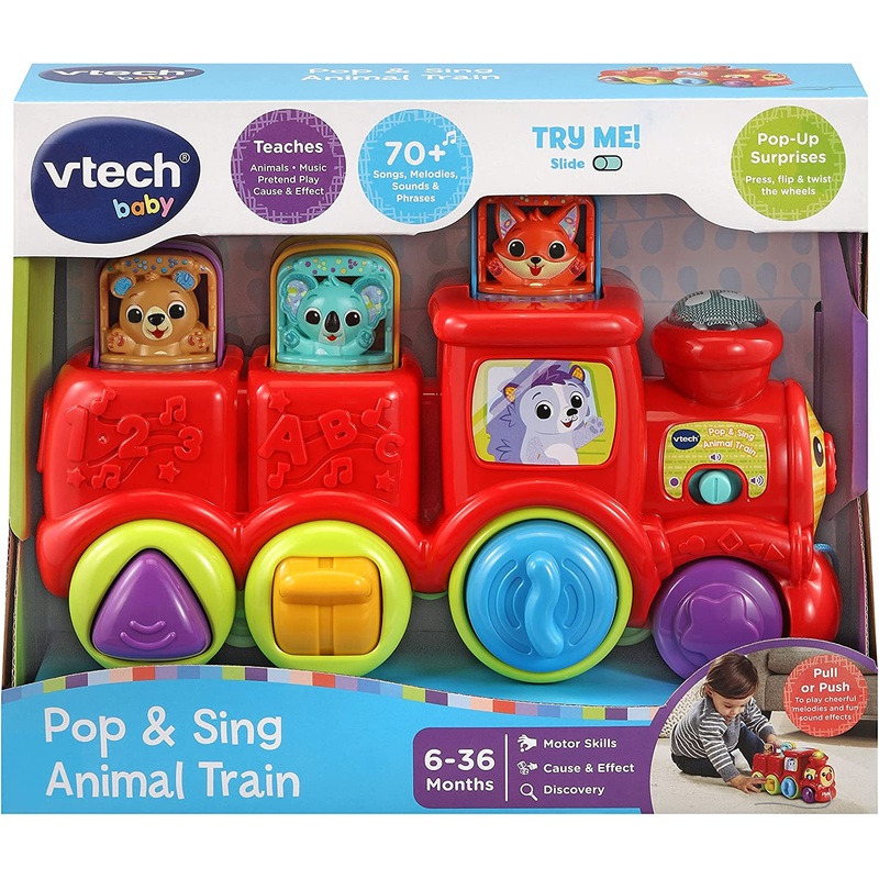 VTECH 554903 BABY POP AND SING ANIMAL TRAIN
