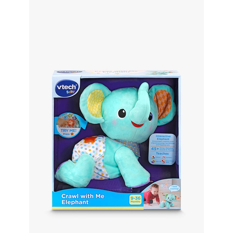 VTECH BABY 533203 CRAWL WITH ME ELEPHANT
