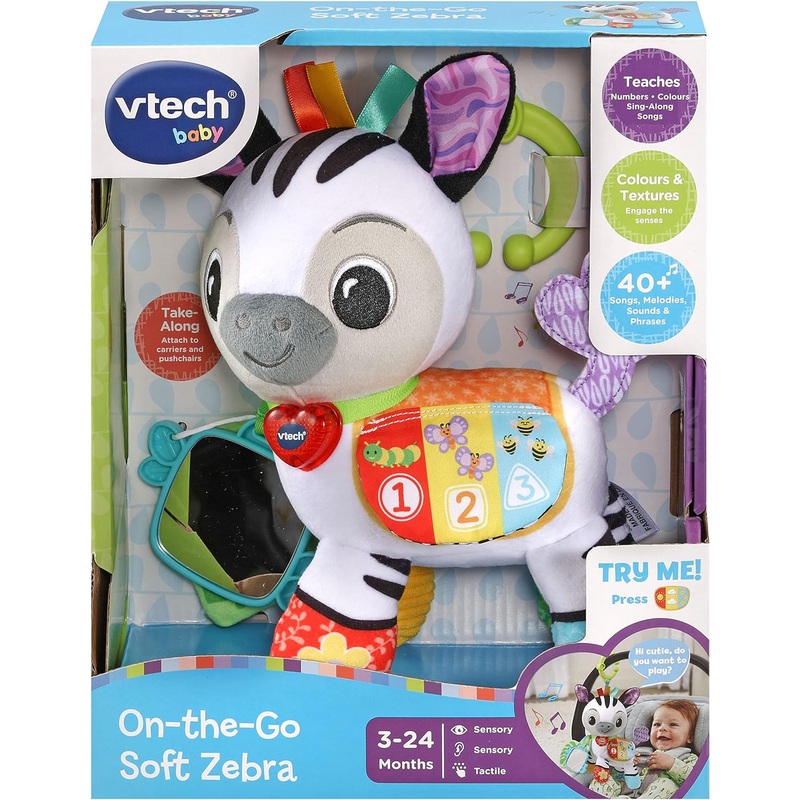 VTECH BABY 550803 ON THE GO SOFT ZEBRA