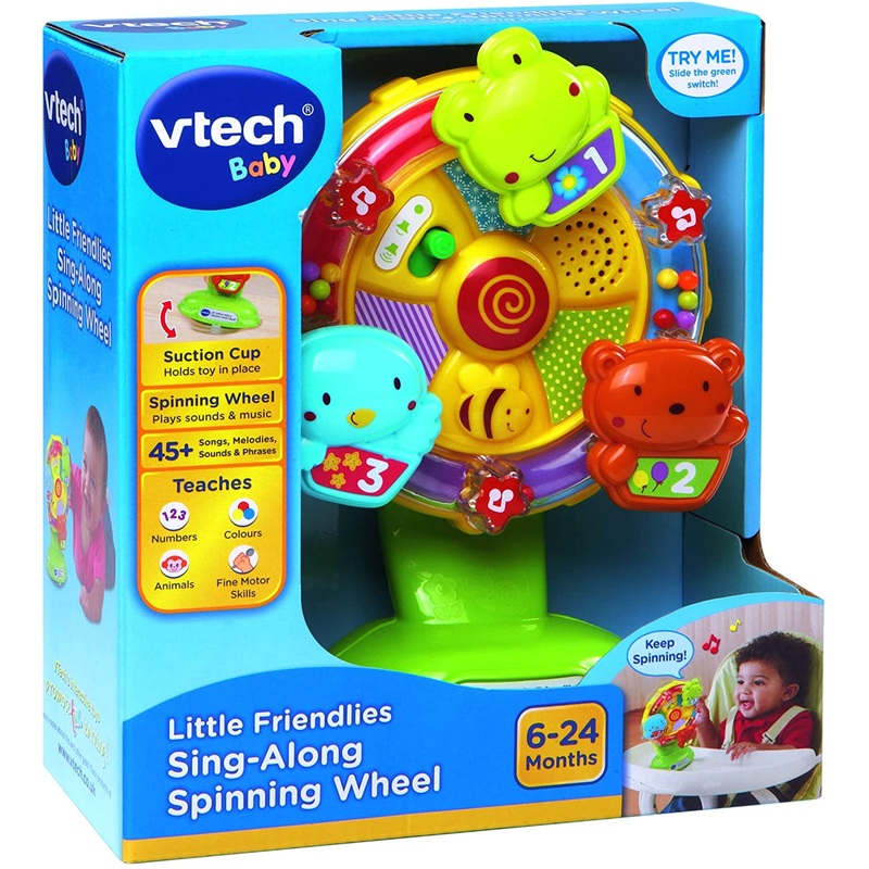 VTECH BABY 659038 LITTLE FRIENDLIES SING-ALONG SPINNING WHEEL