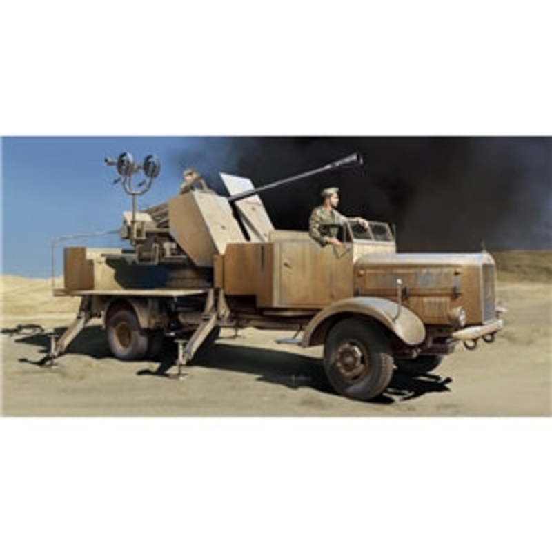 TRUMPETER 09595 German Army L4500A WWII Armoured Gun Truck w/ 5cm FlaK 41 I   1/35 SCALE