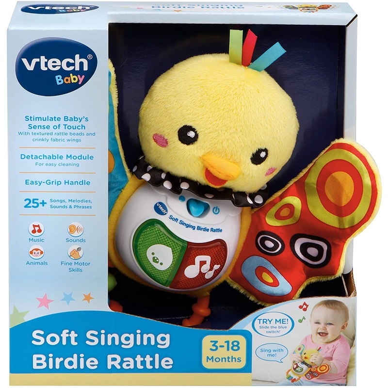 VTECH 185303 SOFT SINGING BIRDIE RATTLE