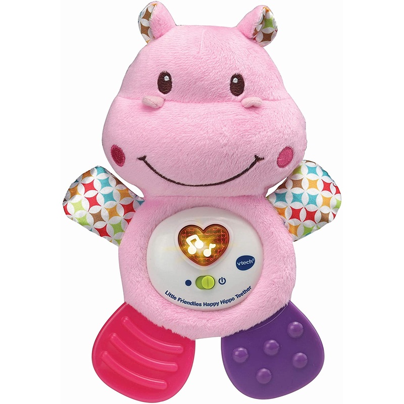 VTECH 502553 LITTLE FRIENDLIES HAPPY HIPPO TEETHER PINK