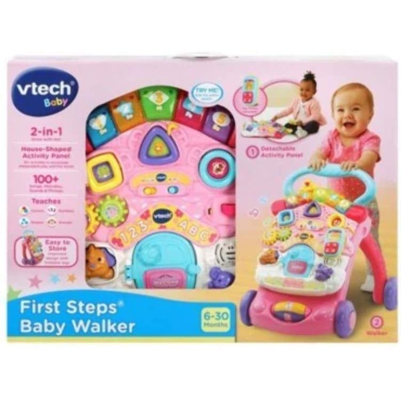 VTECH 505653 FIRST STEPS BABY WALKER PINK