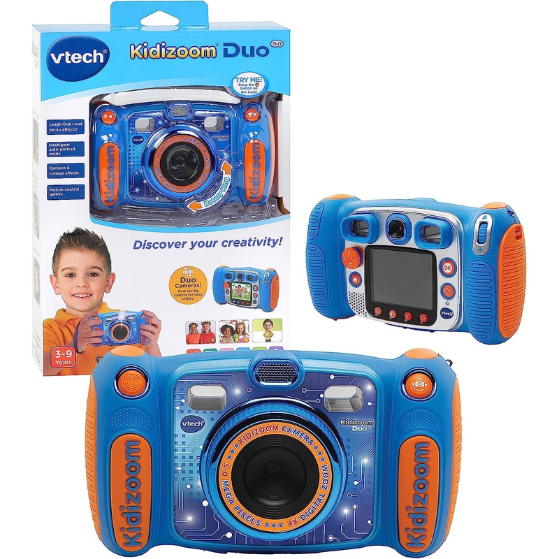 VTECH 507103 KIDIZOOM DUO 5.00 CAMERA BLUE