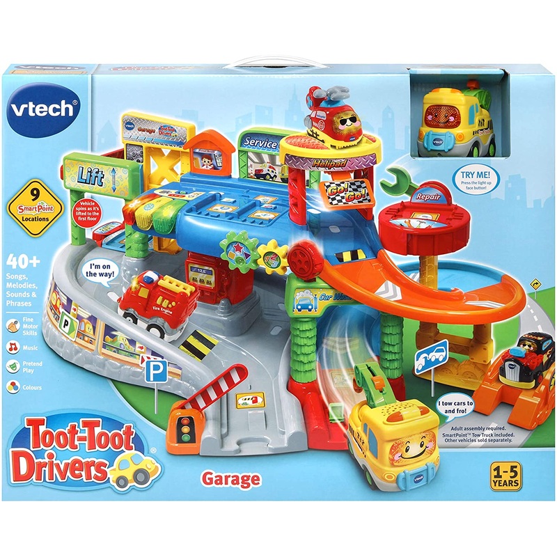 VTECH 512703 TOOT TOOT DRIVERS GARAGE PLAYSET