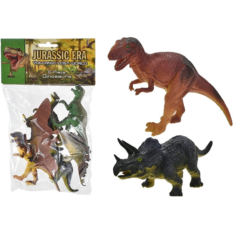 TOYMASTER TY1709 JURASSIC ERA 6 PIECE DINOSAUR BAG