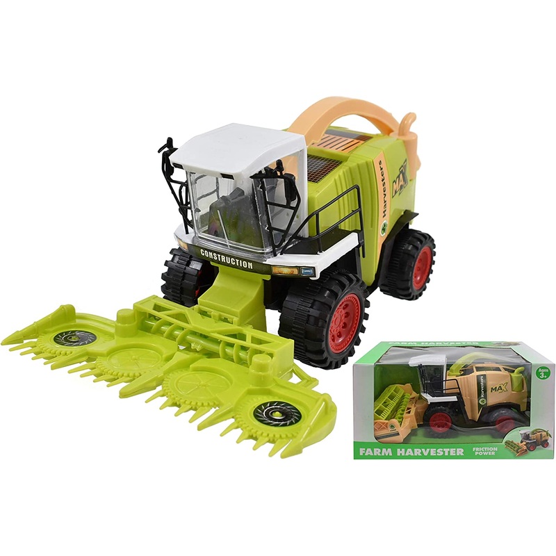 TOYMASTER TY1745 FRICTION POWERED FARM HARVESTER (2 DESIGNS, 1 SUPPLIED AT RANDOM)