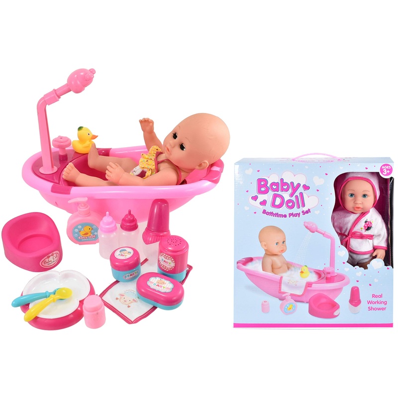 TOYMASTER TY4310 BABY DOLL BATHTIME PLAYSET
